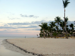 Dominican Republic – Punta Cana Beach at Sunset with Palms